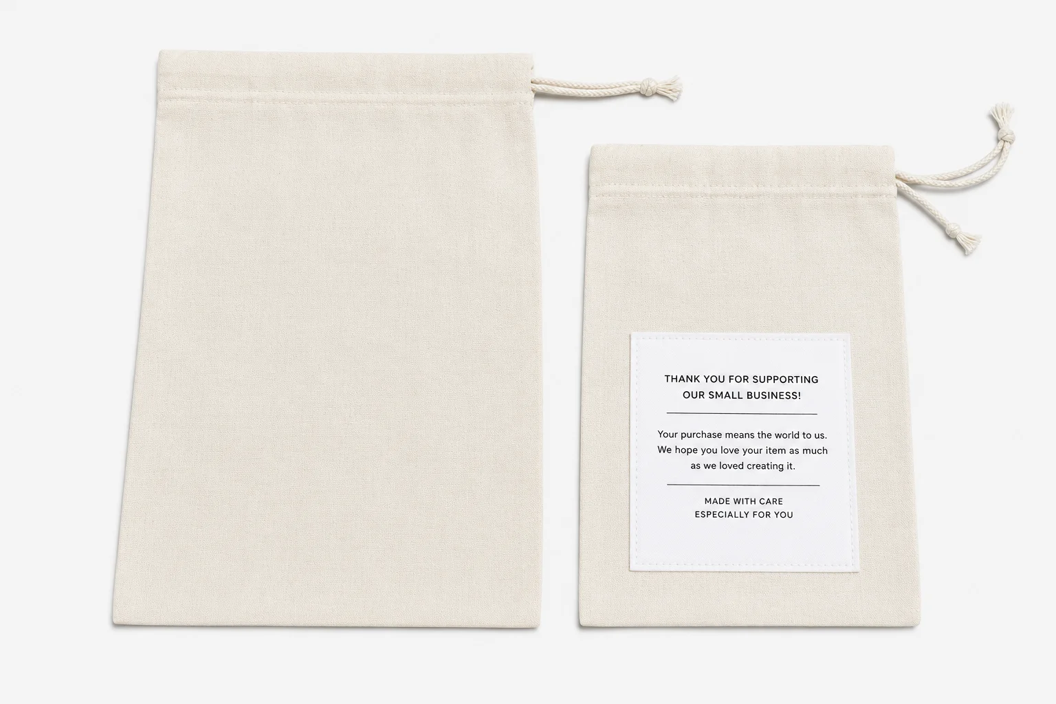 Cloth Drawstring Mailing Bags